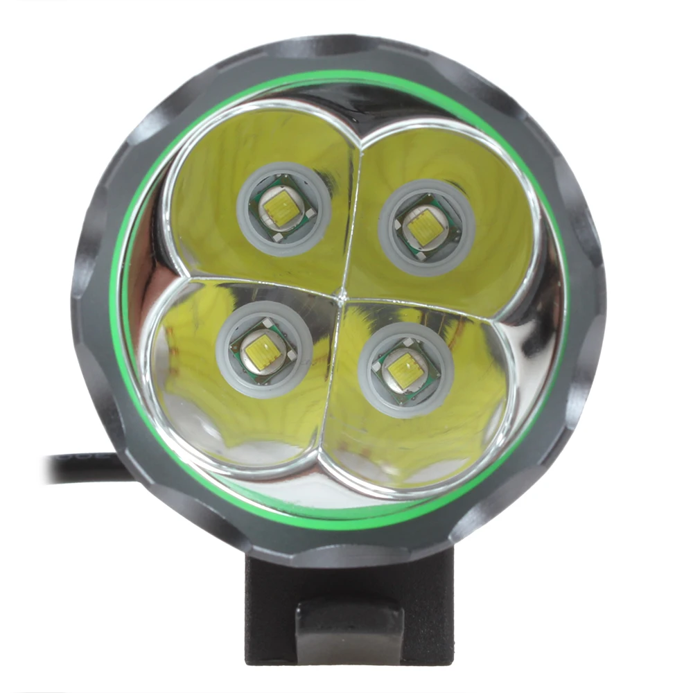 Cheap Sales NEW SecurityIng 4800Lm 4X XML T6 LED Bicycle Bike Light + 6400mAh Rechargeable Battery Pack, 3 Switch Mode, Free Shipping 4