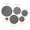 2 pièces 1/2/3/4/5/6.5 pouces haut-parleur en acier maille ronde gril couverture de protection cercle ► Photo 1/6