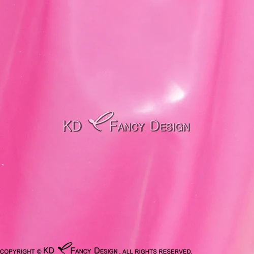 Прозрачные надувные сексуальные латексные леггинсы с молнией резиновые штаны брюки CK-0037 - Цвет: rose red