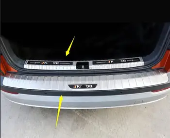 

Car Rearguards Trunk Rear Tail Box Bumper Pedal Plate Car Styling For Skoda Karoq 2017 2018