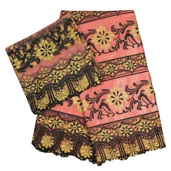 

Favorite Design African Lace Fabric 2018 High Quality Net Lace Fabric Bazin Riche Getzner With Stones Embroidery Dresss A359-1