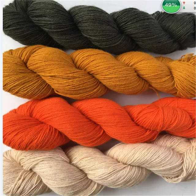8*50g/lot hank cashmere yarn high quality hand knitting yarn fingering