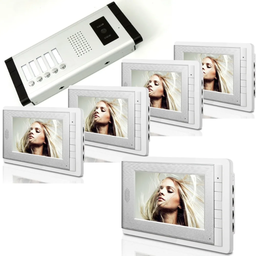 

V70C Wired Video Door Phone 5 Monitor Wired Intercom SYSTEM