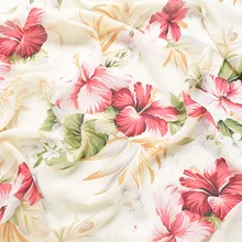 Высокого качества с цветочным принтом шифоновая ткань мягкая удобная ткань ткани для одежда для малышей женское платье, шарф на метр