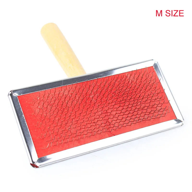 SYDZSW Natural Bamboo Eco Friendly Pet Cat Dog Slicker Brush Stylish and Durable Pet Grooming Tools Dog Comb XS S M L8