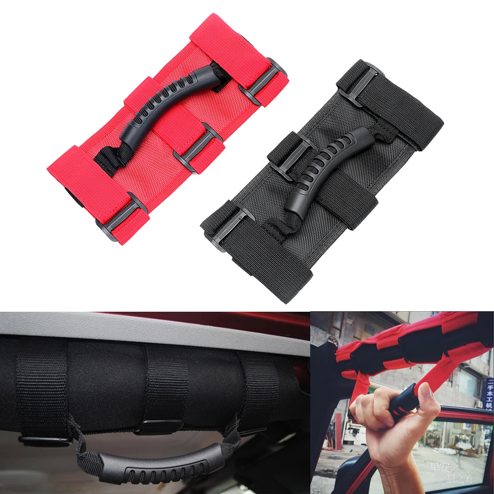Car Handle Grab Anti-slip Roll Bar Mount Side Grab Off Road Accessories Auto Armrest Adjustable Interior Parts Car-Styling Car Handle Grab Anti-slip Roll Bar Mount Side Grab Off Road Accessories Auto Armrest Adjustable Interior Parts Car-Styling