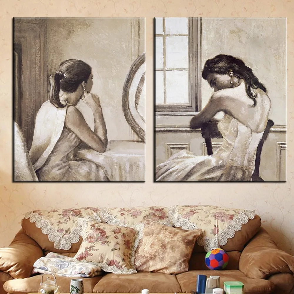 Frameless-Women-Figure-Painting-Canvas-Art-Print-and-Poster-Home-Decor-Oil-Painting-Wall-Picture-for