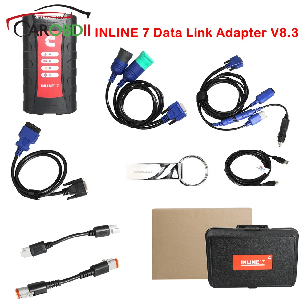 

Latest INLINE 7 Data Link Adapter Insite v8.3 Better Than Inline 6 Data Link Adapter Heavy Duty Truck Scanner Diagnostic Tool