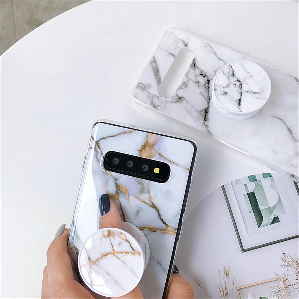 Новый мраморный чехол для samsung Galaxy S20 S10 Plus A10 20 30 50 M10 телефона Note 10 8 9 силиконовый с