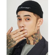 Hip Hop Street Style Knit Hats For Women Men Autumn Winter Warm Cap Knitted Caps Beanie Hat Skullies With Balck / Orange /Gray