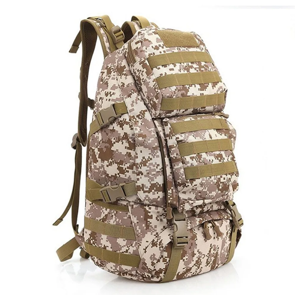 

55L Large Capacity Gym Bag Back Pack Bag Outdoor Climbing Bag Waterproof Sports Travel Backpack Army Camouflage Free Ship