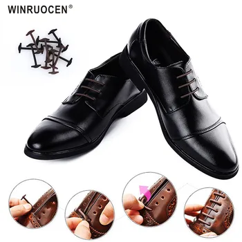 

10pcs/lot Silicone No Tie Shoelaces New Elastic Shoe Laces Unisex All Fit Strap Business Shoes Rubber Shoelaces Lazy Laces