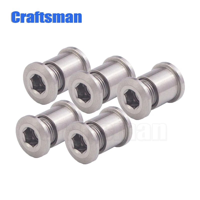 Craftsman 6,5 мм титановый велосипед chainцепные болты гайки M8 для SRAM Shimano 5 шт