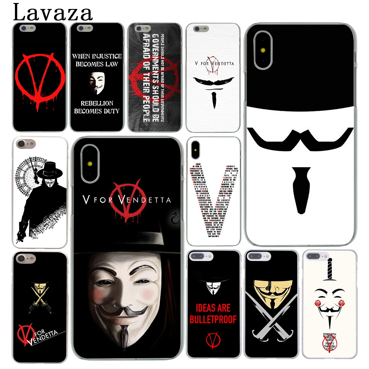 Lavaza V для Vendetta жесткий чехол телефона iPhone XR X XS 11 Pro Max 10 7 8 6 6S 5 5S SE 4S 4 Чехол|phone cases|6s
