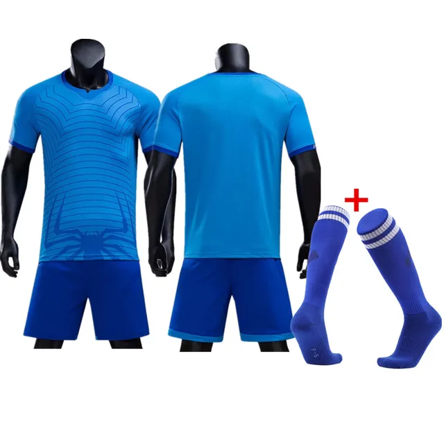 18 19 Spiderman Kids And adults Soccer Jerseys Kits Young Adult Men