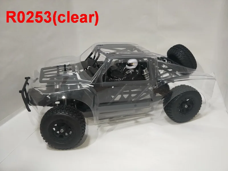 Радиоуправляемый грузовик, VRX Racing RH1045SC 1/10 масштаб 4WD электрическая короткая карта, RTR/45A ESC/3650 мотор/7,4 В Lipo батарея/2,4 ГГц - Цвет: R0253(clear)