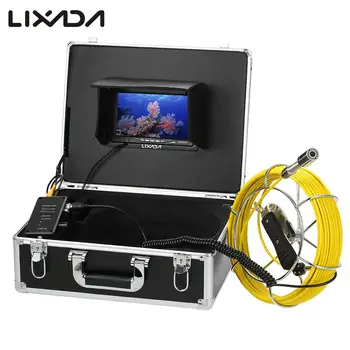 

Lixada 20/30M Drain Pipe Sewer Inspection Video Camera 7 LCD Monitor DVR 12 LEDs Night Vision System Snake Camera 8GB SDcard