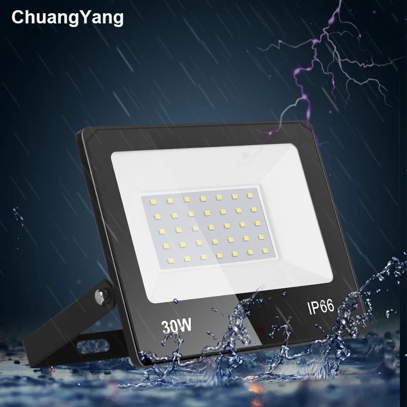 

Full Power Led Flood Light Outdoor Spotlight Led Projector Led Spot Light 10/20/30/50W IP66 Waterproof Floodlight Reflector Lamp