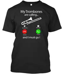 2018 летняя модная футболка с надписью «My Trombones» и надписью «Reminder Me Message», стандартная футболка унисекс, футболка с аниме