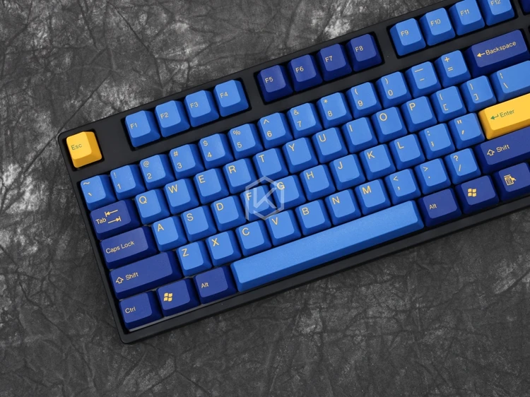 Taihao abs double shot keycaps для diy игровой механической клавиатуры цвет синий желтый светло-голубой розовый