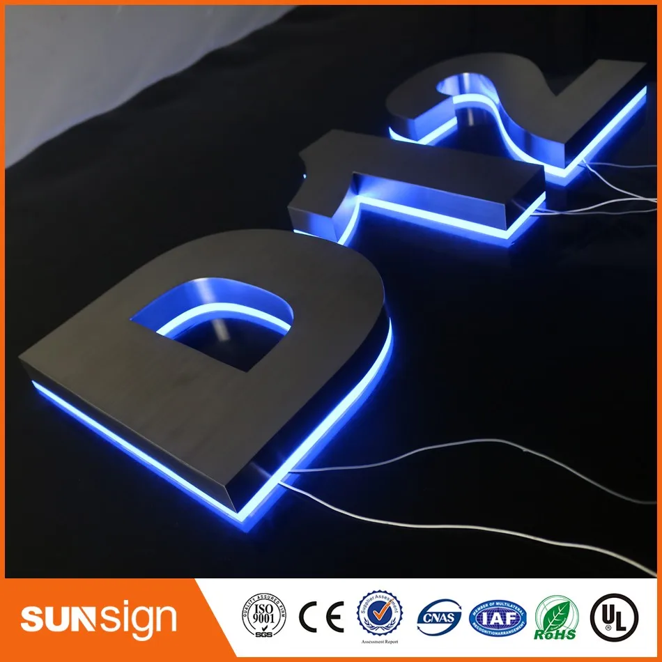 3D LED Backlit Letter Business Signs indoor company logo signagein