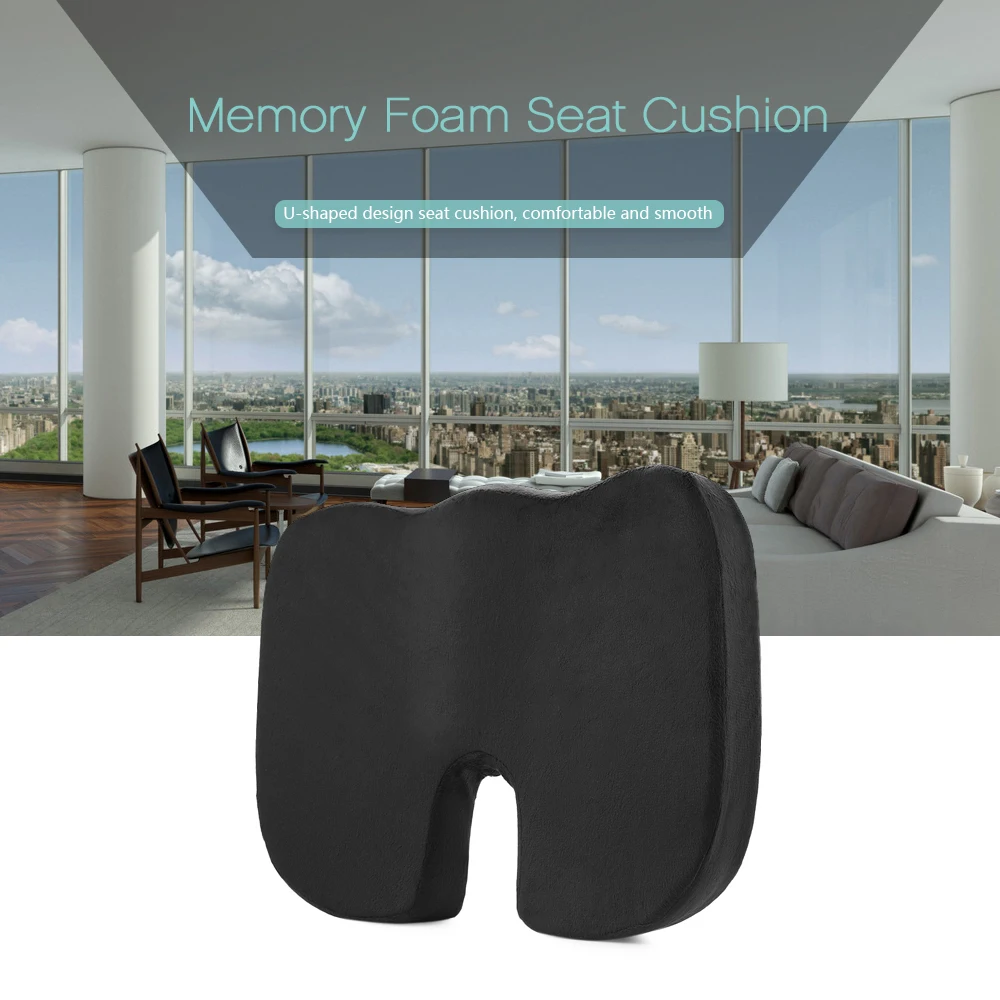 Coccyx Orthopedic Memory Foam Seat Cushion for Chair Car Office