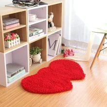 80X160 см двойной коврик с сердцем для гостиной шенилловая ткань ковер для ванной комнаты мягкий ковер для спальни Домашний напольный, Свадебный коврик