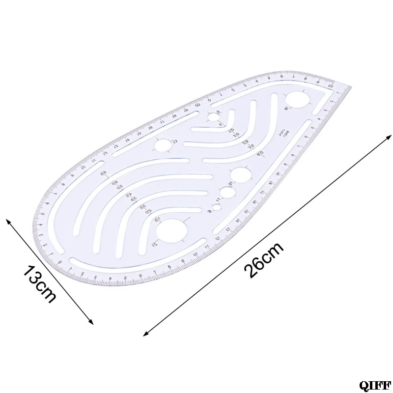Прямая поставка и пластиковых швейных квадратных кривых линейки портной рисунок ремесло инструмент DIY поставка инструмент May27