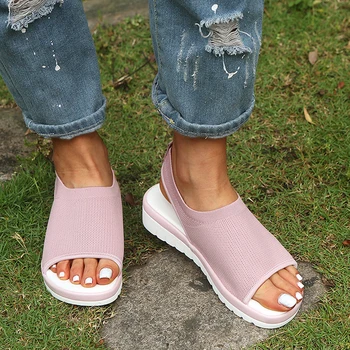

Plus Size Women Sandals Wedges Shoes For Women 2019 Flip Flop High Heels Sandals Summer Shoes Chaussures Femme Platform Sandals