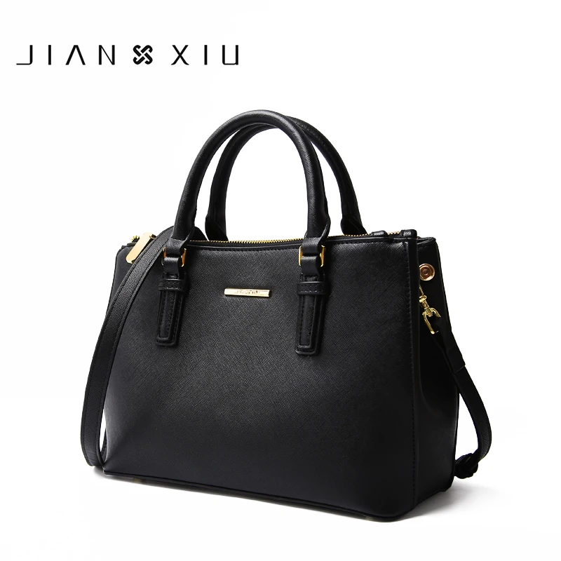 

JIANXIU Brand Genuine Leather Handbag Luxury Handbags Women Bags Designer High Quality Cross Texture Tote 2018 Big Shoulder Bag