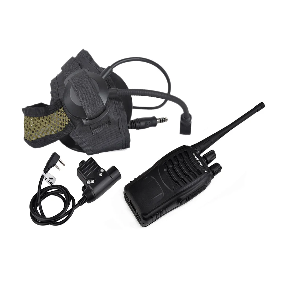 CS HD01 Z Tactical Headset Earpiece Mic With U94 PTT Baofeng UV-5R