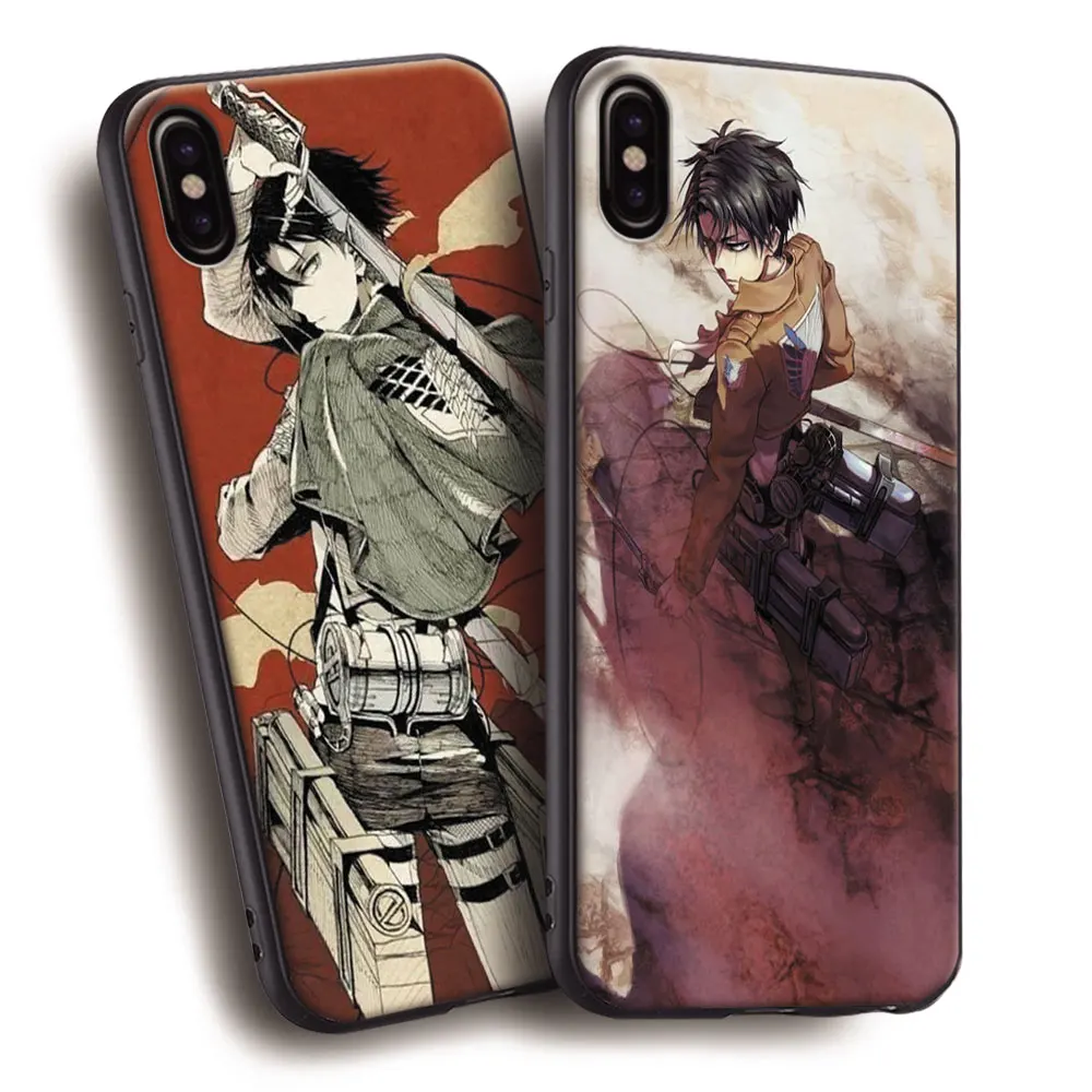 

Levi Rival Ackerman Rivaille Attack on Titan Soft Silicone Phone Case Cover Shell For Apple iPhone 5 5s SE 6 6s 7 8 Plus X 10