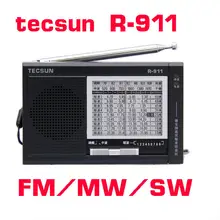 TECSUN R-911 AM/FM/SM(11 полос) многополосный радиоприемник вещания со встроенным динамиком R911 радио