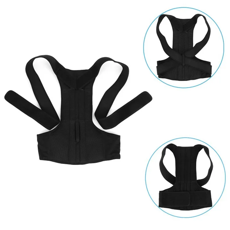 Adjustable Posture Corrector Brace Back Support Belt Cotton Inner Layer Waist Length Fits Tactical Gear Support for The Back