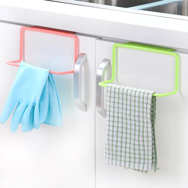 Best Price Towel Rack Hanging Holder Organizer Bathroom Kitchen Cabinet Cupboard Hanger Home Wider Storage Rack Fast Shipping 667