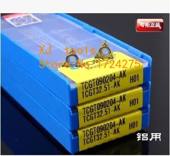 

Free Shipping 10pcs TCGT090204-AK H01 Turning carbide inserts for STFCR/STGCR,Suitable for processing of Aluminium&Copper