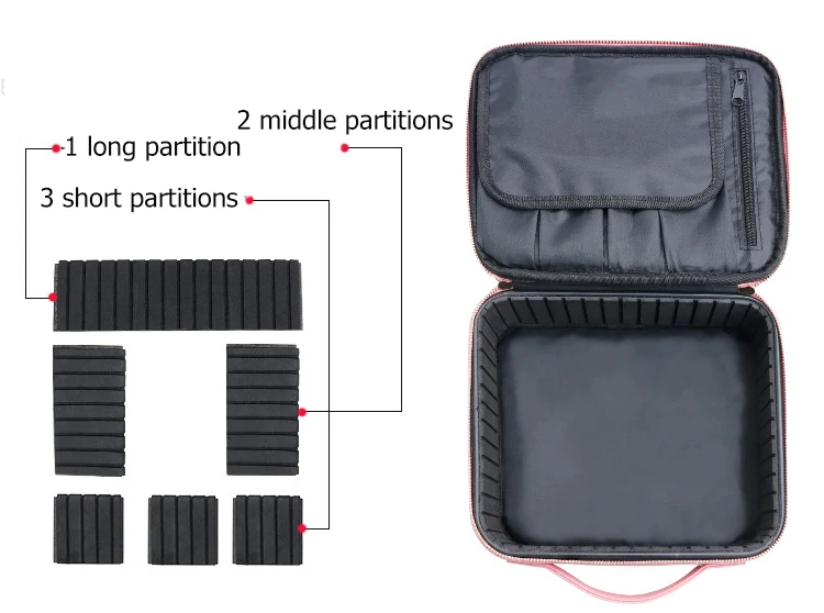 Водонепроницаемая профессиональная косметичка, органайзер для макияжа, большая емкость, чехол для туалетных принадлежностей, портативная дорожная сумка для хранения, чехол для костюма s