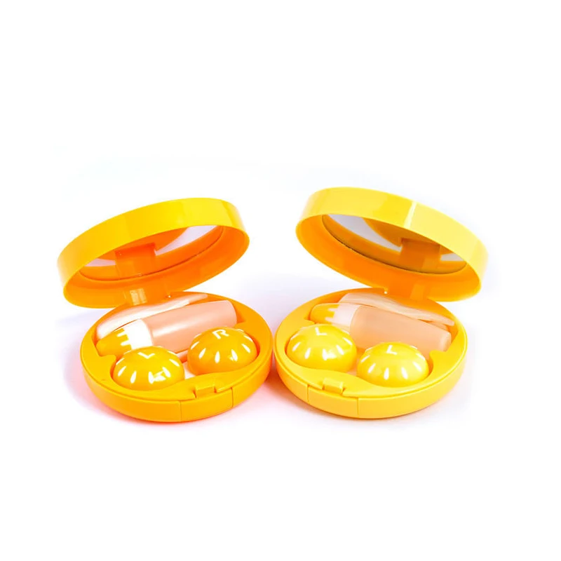Карманный контейнер для хранения контактных линз в виде фруктов|lens case box|contact lens