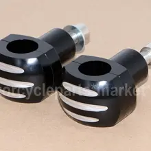 Для Harley Sportster XL883 XL1200 Dyna Softail Electra Glide Chopper Мотоцикл CNC алюминий " Ручка Бар Зажим Руль стояк