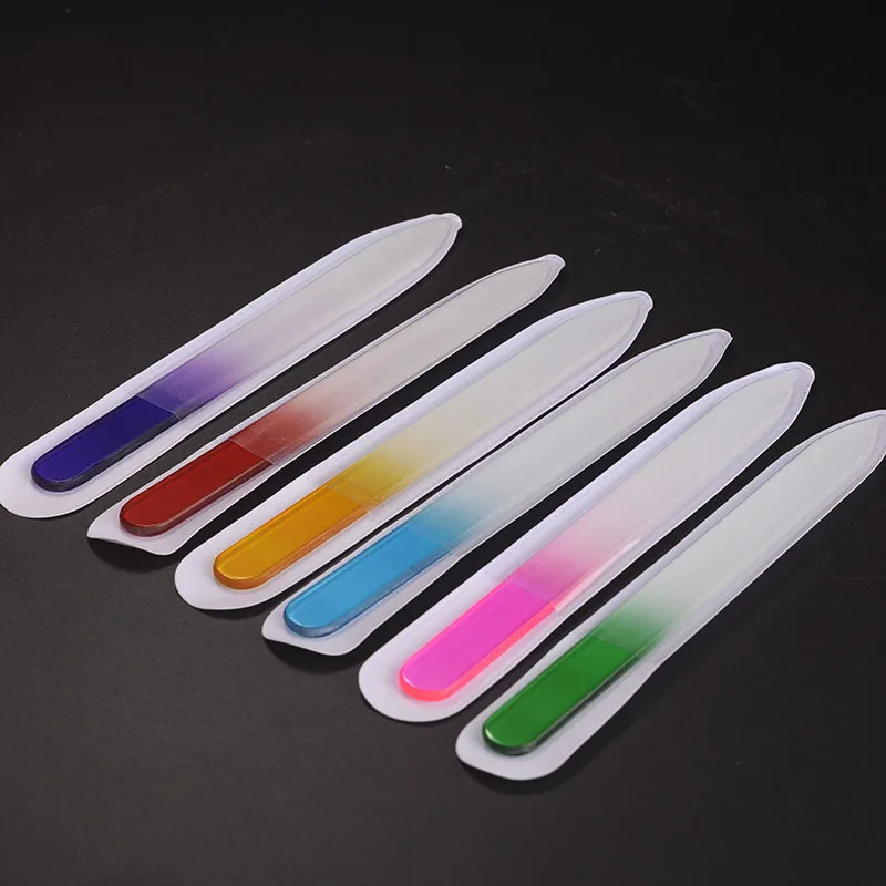 1 шт случайным образом цвета долговременный Кристальный стеклянный Маникюр для красоты ногтей устройство буфера художественные Файлы Инструменты для женщин#1017