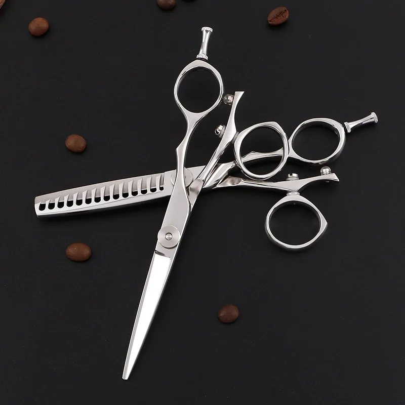 

Freelander 6.0 inch professional Japan 440c silver steel hair clippers for barber or home use