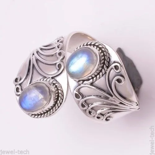 S925 Серебряное Перидот лунное кольцо для женщин хип хоп Anillos De Gemstone Bizuteria