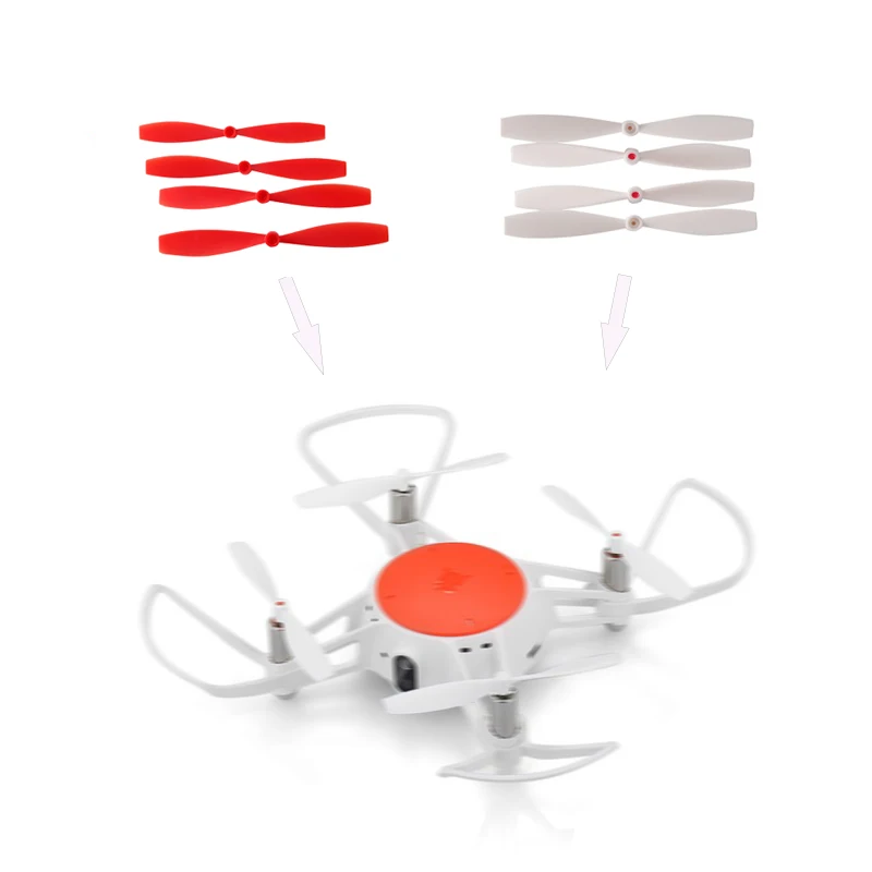 

4 Pcs Quick Release Propellers Blades Red / White Propellers for Xiaomi MiTu Drone CCW/CW Props Drone Accessories