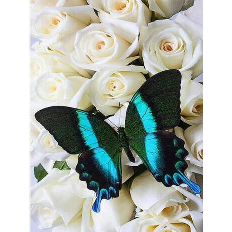 

YIKEE diamond painting full butterflies Diamond Embroidery Full Square Rhinestones DIY Diamonds Mosaic Hobby k003