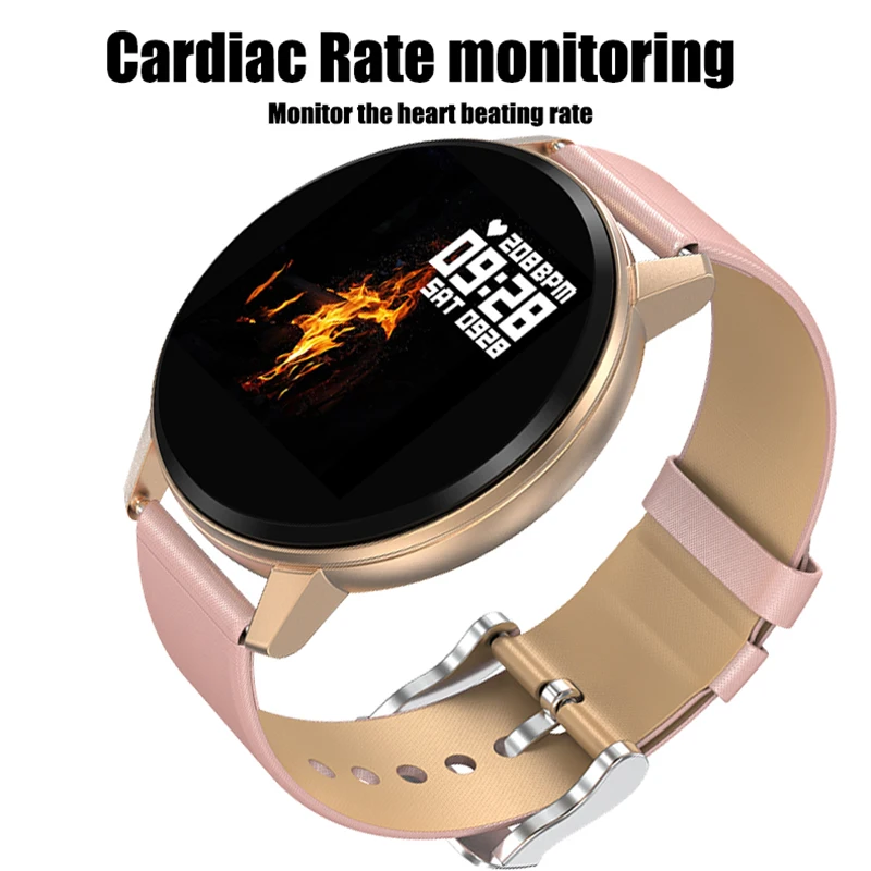 

Smart Bracelet LIGE 1.22 Inch Round Touch Screen Fitness Watch Music Player With Heart Rate Monitoring Blood Pressure Detection