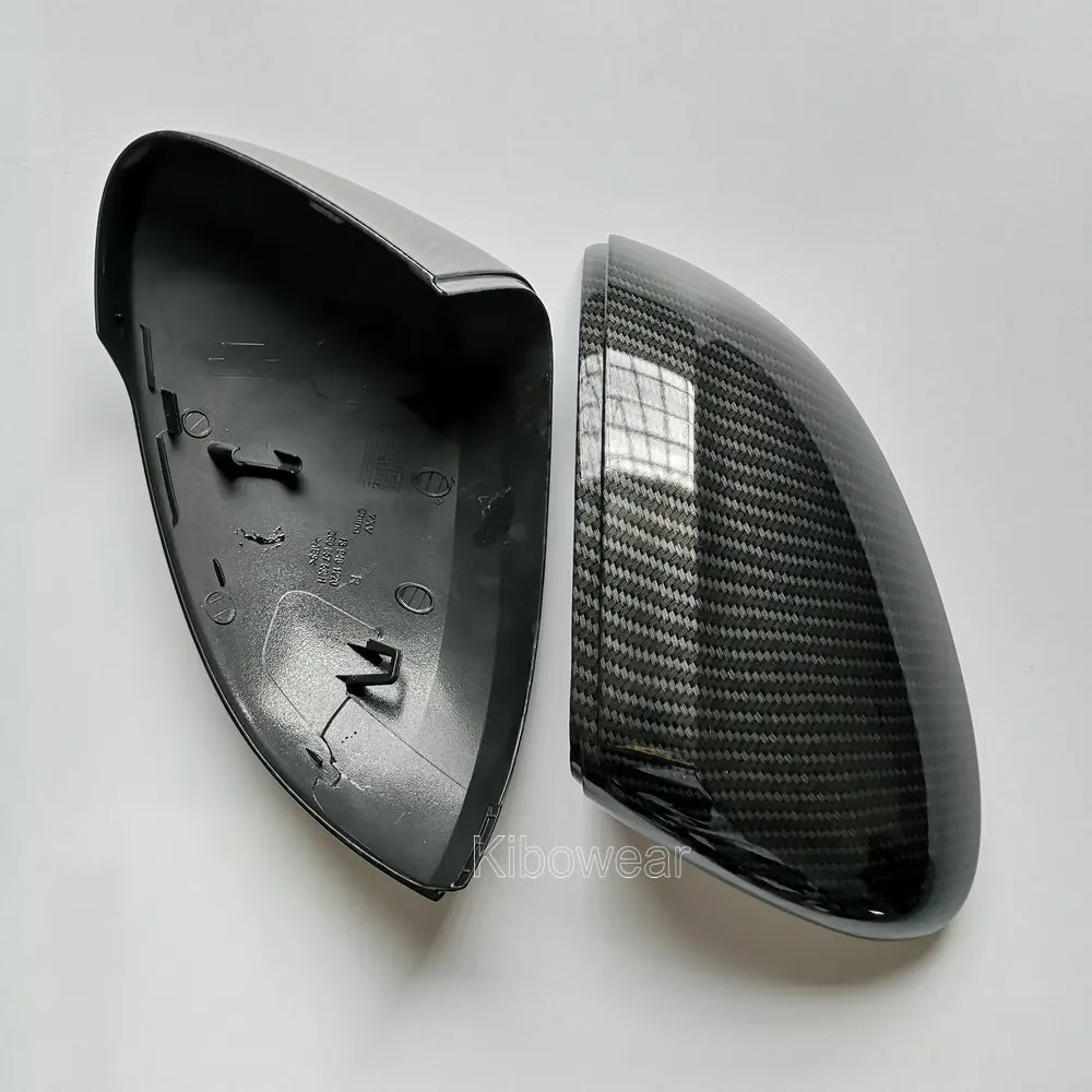 Suitable for Volkswagen Passat B8 Magotan Arteon Passat Rearview Mirror Housing Cover Carbon Fiber Pattern Watermark Replacement