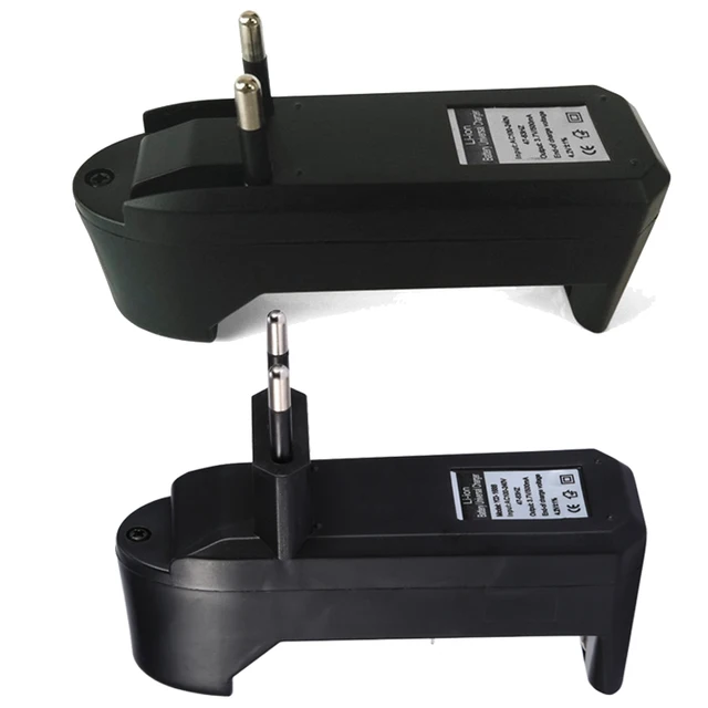 EU Universal Smart Lithium Battery Charger For 3.7V 18650 16340 14500 26650 Lithium Rechargeable Battery AC 110V 220V 1