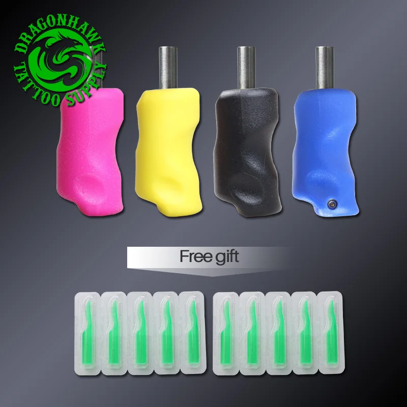 4 pcs 25mm Plastic Steel Colourful Tattoo Grip Tattoo Tube Tips Tattoo