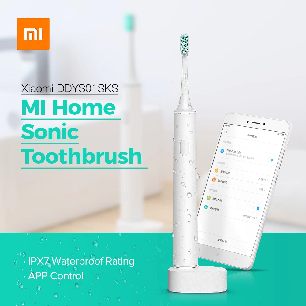 

Xiaomi Mi Home Rechargeable Waterproof Sonic Electric Toothbrush with Dupont Bristles Oral Hygiene