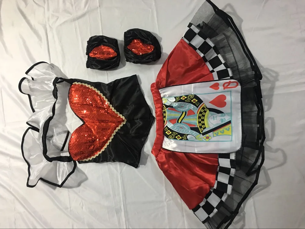 3 шт. женские костюмы королевы сердца для Хэллоуина|queen of hearts costume|queen heartsred queen |